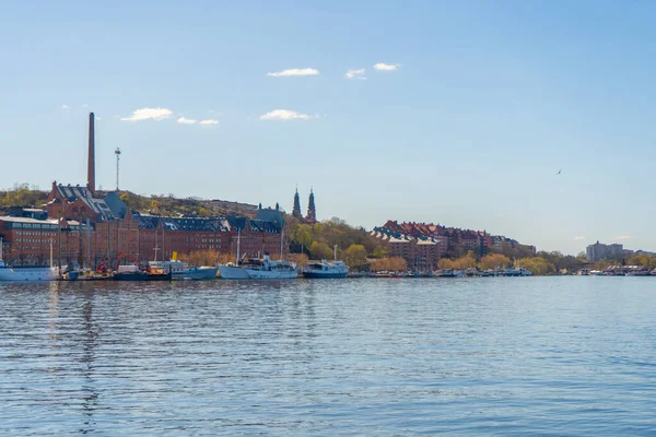 Sodermalm Quartier Central Stockholm Vue Vieille Ville Gamla Stan — Photo