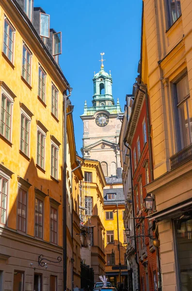 Great Church 공식적으로 니콜라이 Sankt Nikolai Kyrka 비공식적으로는 Stockholms Domkyrka — 스톡 사진