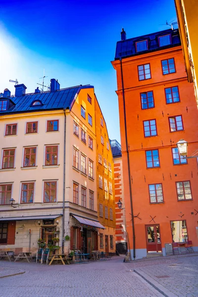 Enge Straße Stockholm Die Altstadt Gamla Stan Der Schwedischen Hauptstadt — Stockfoto