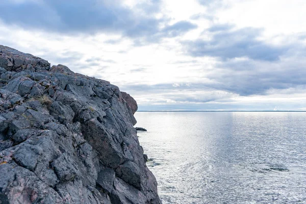 Östersjöns Klippiga Strand Ostersjon Bild Skandinavisk Natur Svenska Kusten — Stockfoto