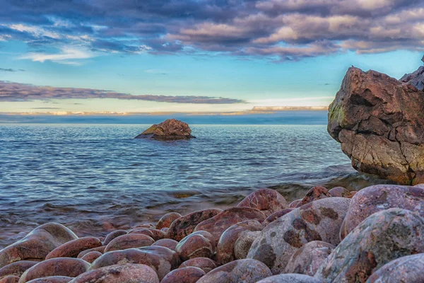 Vågor Östersjön Bild Skandinavisk Natur Svenska Kusten — Stockfoto