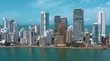 Cartagena Bocagrande 'ın Hava Görüntüsü
