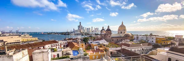 Straten van Cartagena in Colombië — Stockfoto