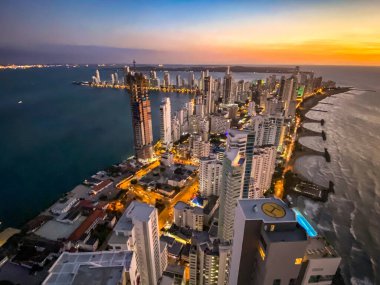 Cartagena Kolombiya 'nın Bocagrande ilçesi