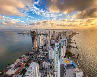 Cartagena Kolombiya 'nın Bocagrande ilçesi