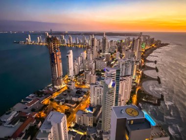 Cartagena Kolombiya 'nın Bocagrande ilçesi