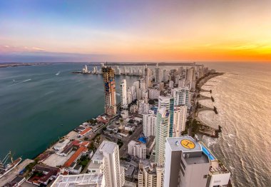 Cartagena Kolombiya 'nın Bocagrande ilçesi