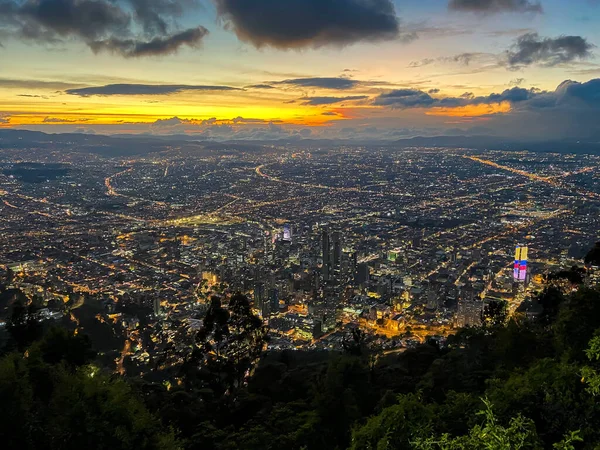 Bogota, Kolombiya 'da Montserrate manzarası