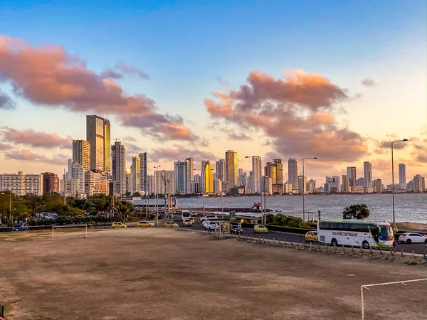 Cartagena Kolombiya 'nın Bocagrande ilçesi — Stok fotoğraf