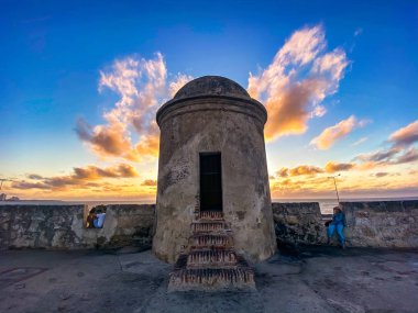 Kolombiya 'da Kartagena sokakları