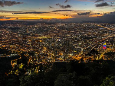Montserrate view in Bogota, Colombia clipart