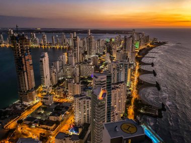 Cartagena Kolombiya 'nın Bocagrande ilçesi