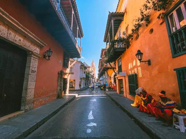 Ruas de Cartagena em Colômbia — Fotografia de Stock