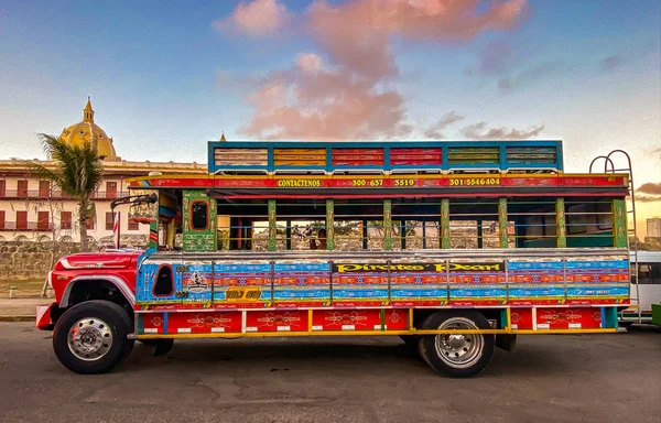 Chiva bus v Cartageně — Stock fotografie