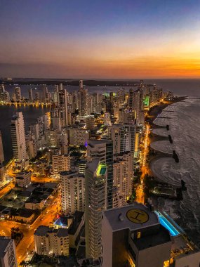 Cartagena Kolombiya 'nın Bocagrande ilçesi