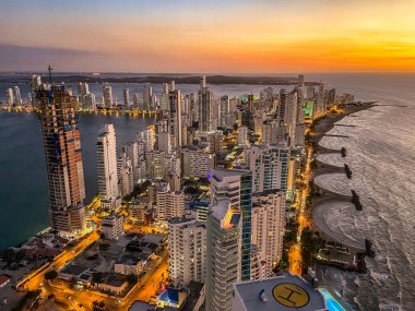 Cartagena Kolombiya 'nın Bocagrande ilçesi