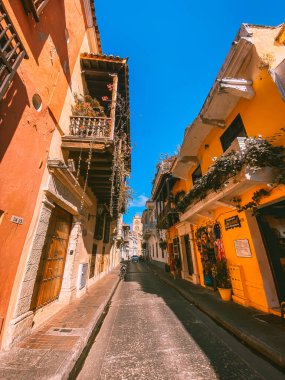 Kolombiya 'da Kartagena sokakları