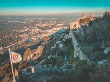 Sintra Portekiz 'de Castelo dos Mouros