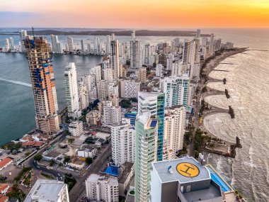 Cartagena Kolombiya 'nın Bocagrande ilçesi