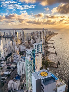 Cartagena Kolombiya 'nın Bocagrande ilçesi