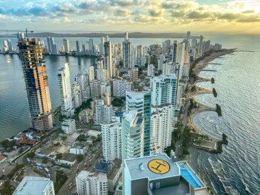 Cartagena Kolombiya 'nın Bocagrande ilçesi