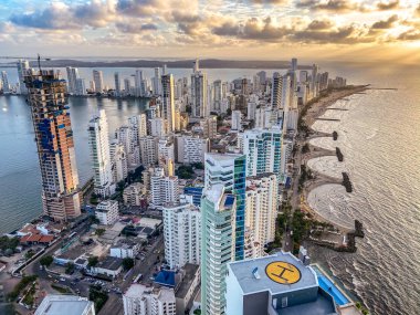 Cartagena Kolombiya 'nın Bocagrande ilçesi