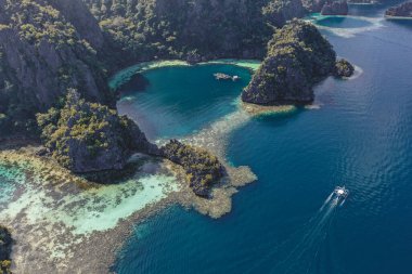 Filipinler, Palawan 'daki İkiz Göl manzarası
