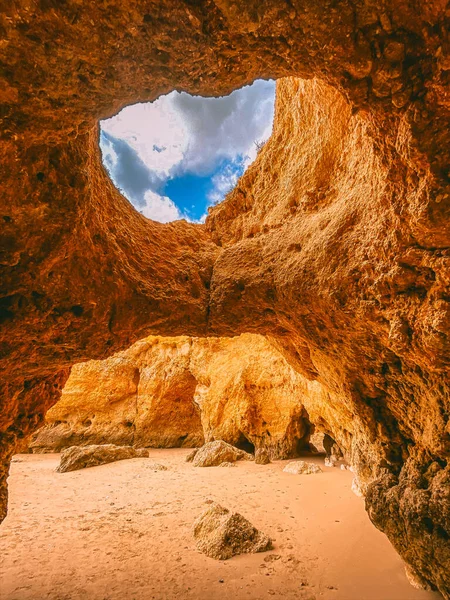 Algarve partjai és strandok Portugáliában — Stock Fotó