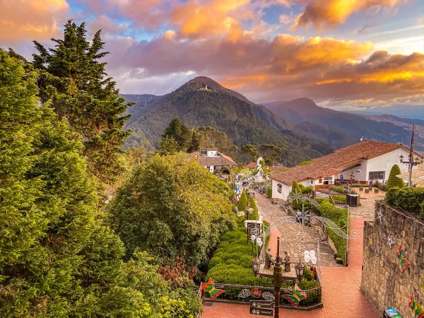Bogota, Kolombiya 'da Montserrate manzarası