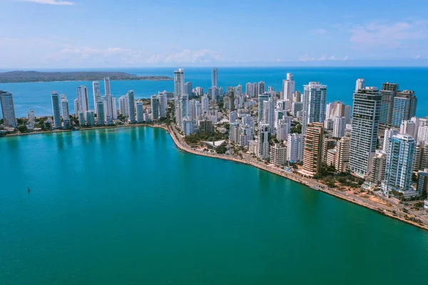 Aerial view of Cartagena Bocagrande — Stock Photo, Image