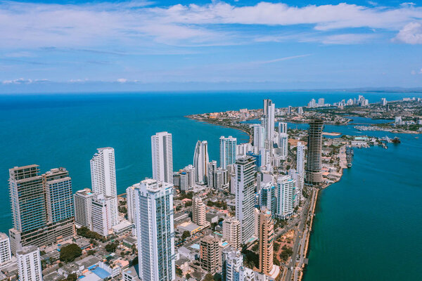 Aerial view of Cartagena Bocagrande