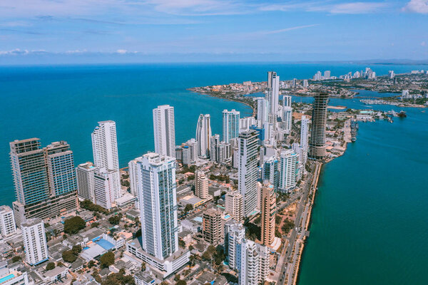Aerial view of Cartagena Bocagrande