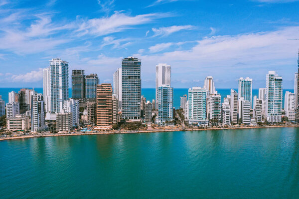 Aerial view of Cartagena Bocagrande