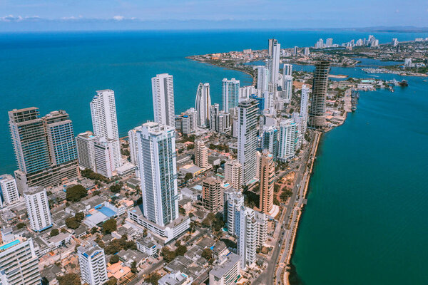 Aerial view of Cartagena Bocagrande