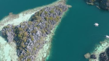 Filipinler, Palawan 'daki İkiz Göl manzarası