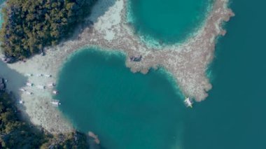 Filipinler, Palawan 'daki İkiz Göl manzarası