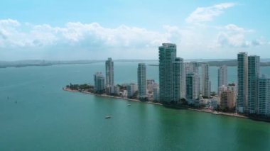 Cartagena Bocagrande 'ın Hava Görüntüsü