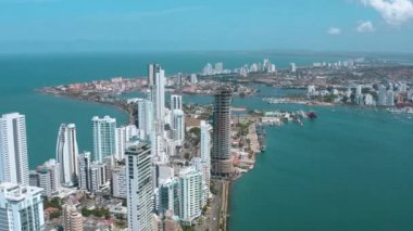 Cartagena Bocagrande 'ın Hava Görüntüsü