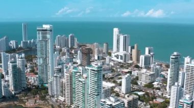 Cartagena Bocagrande 'ın Hava Görüntüsü