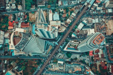 Bangkok Havacılık, Tayland 'ın Sukhumvit ve Thonglor bölgesinin üstünde.