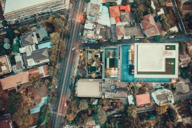 Bangkok Havacılık, Tayland 'ın Sukhumvit ve Thonglor bölgesinin üstünde.