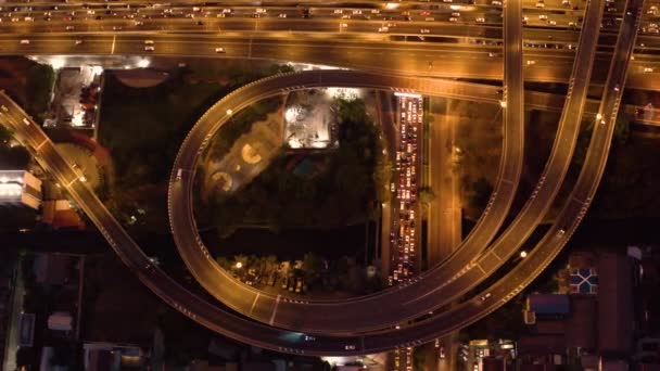 Bangkok Vista aérea, por encima del distrito de Ekkamai en Tailandia — Vídeo de stock