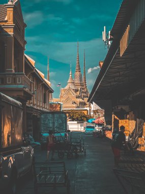 Tayland 'da koronavirüs karantinası sırasında Bangkok sokak manzarası