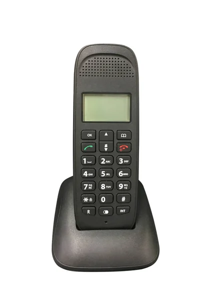 Telefone sem fio isolado em fundo branco — Fotografia de Stock