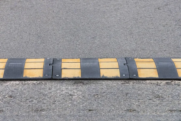 View of the speed bump closeup — Stock Photo, Image