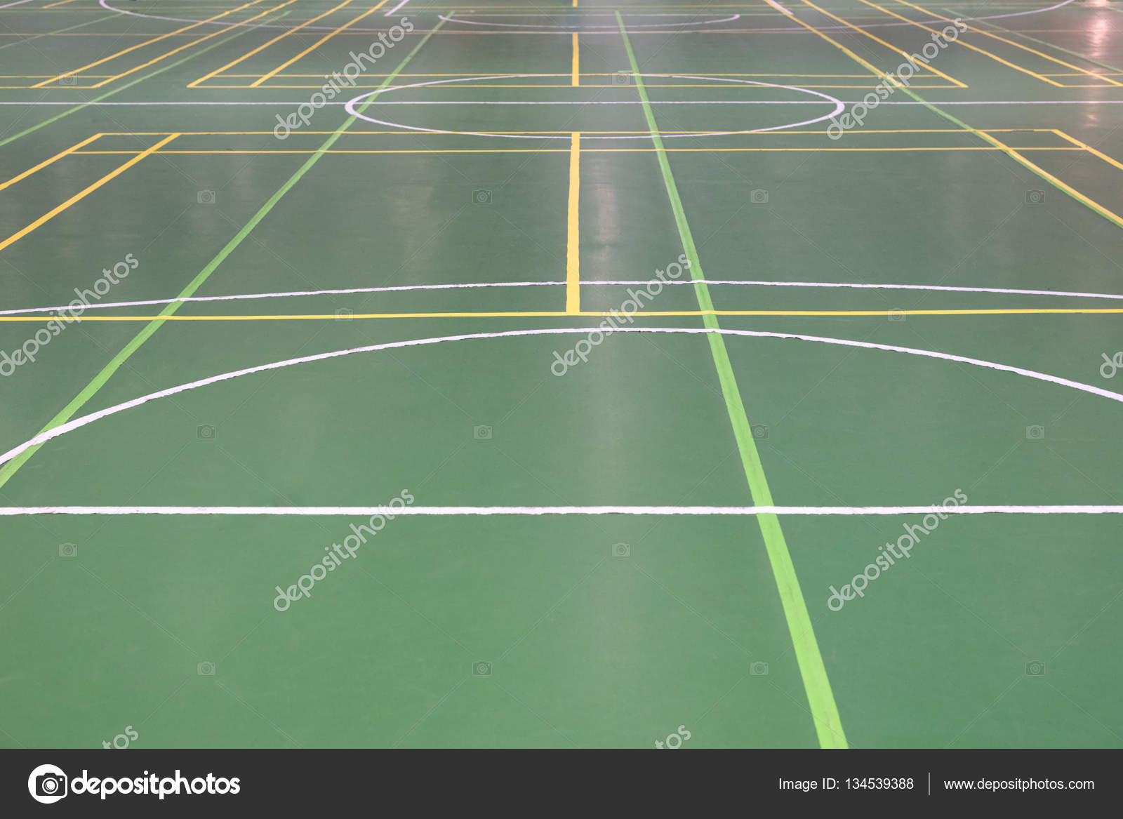 Markings On The Floor In The Gym Stock Photo C Sergiy1975 134539388
