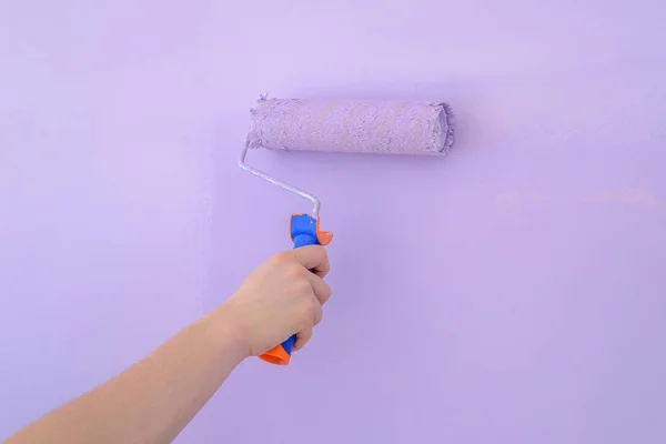 Roller schilderij van de muur close-up — Stockfoto