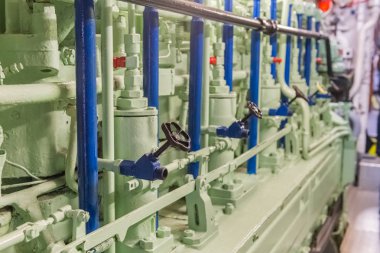 Makine dairesi geminin görünümünü