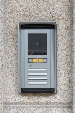 interkom bir granit duvar arka plan üzerinde