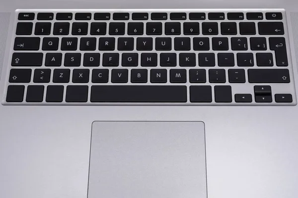 Vista del teclado del ordenador portátil de cerca — Foto de Stock
